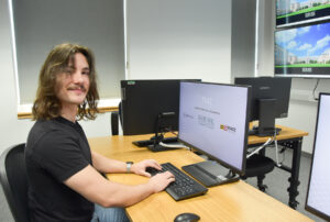 person at computer