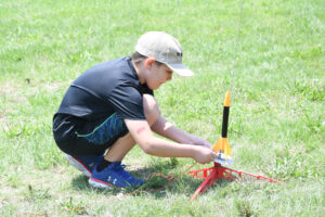 boy with rocket