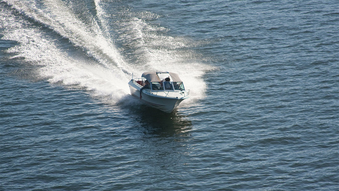 Boat moving on the water